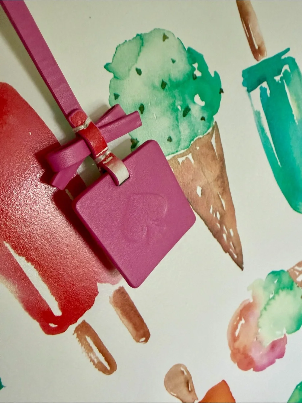 kate spade White Tote with Colorful Popsicle & Ice Cream Print